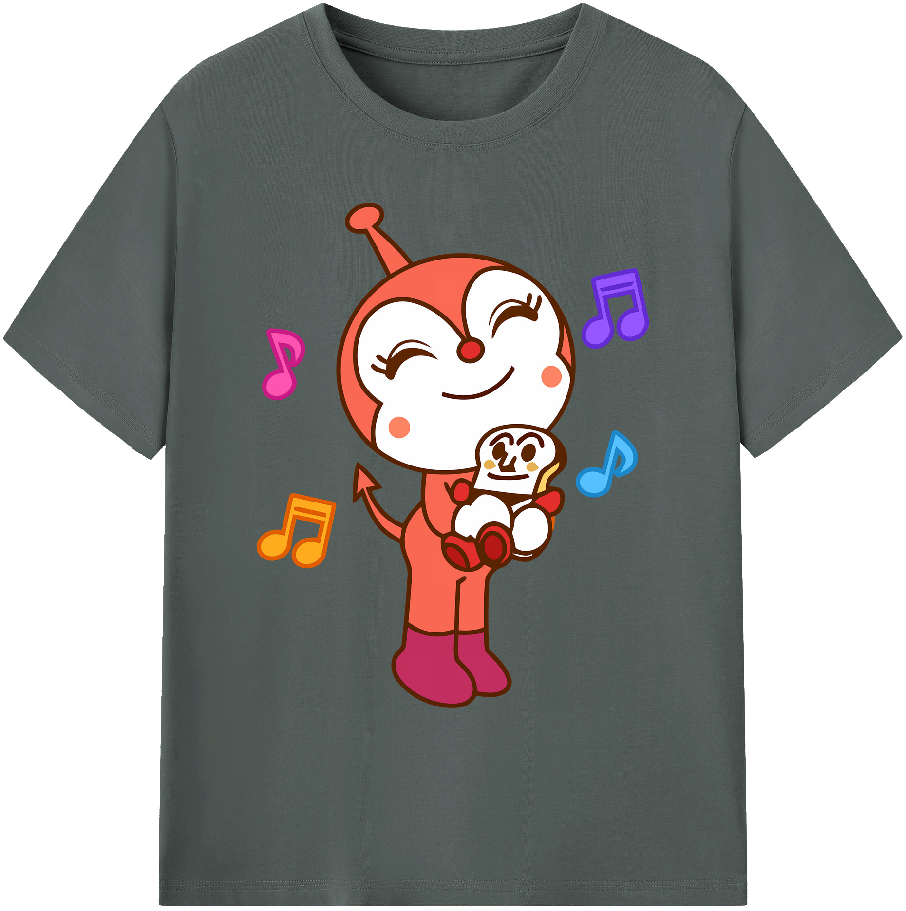 （画像用） アンパンマン Anpanman 綿100％ メンズ半袖Tシャツ｜肌触りやわらか＆通気性